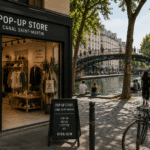 Boutique pop-up près du Canal Saint-Martin à Paris