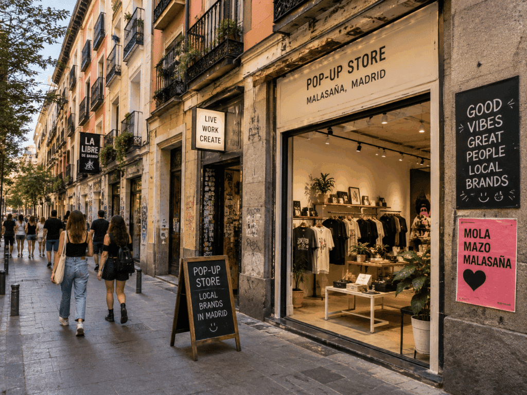 Pop-up store in Malasaña, Madrid